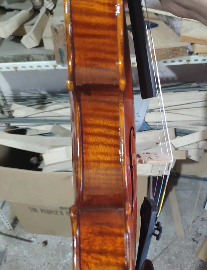 歐料虎紋楓成人演奏琴-zy01